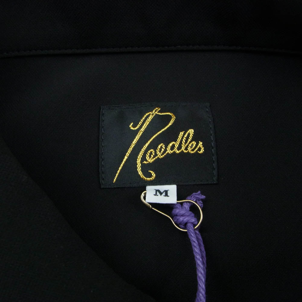 Needles ニードルス RW1595 別注 Piping Cowboy Jacket PE PU Double Cloth パイピング カウボーイ ダブルクロス トラックジャケット ブラック系 M【美品】【中古】