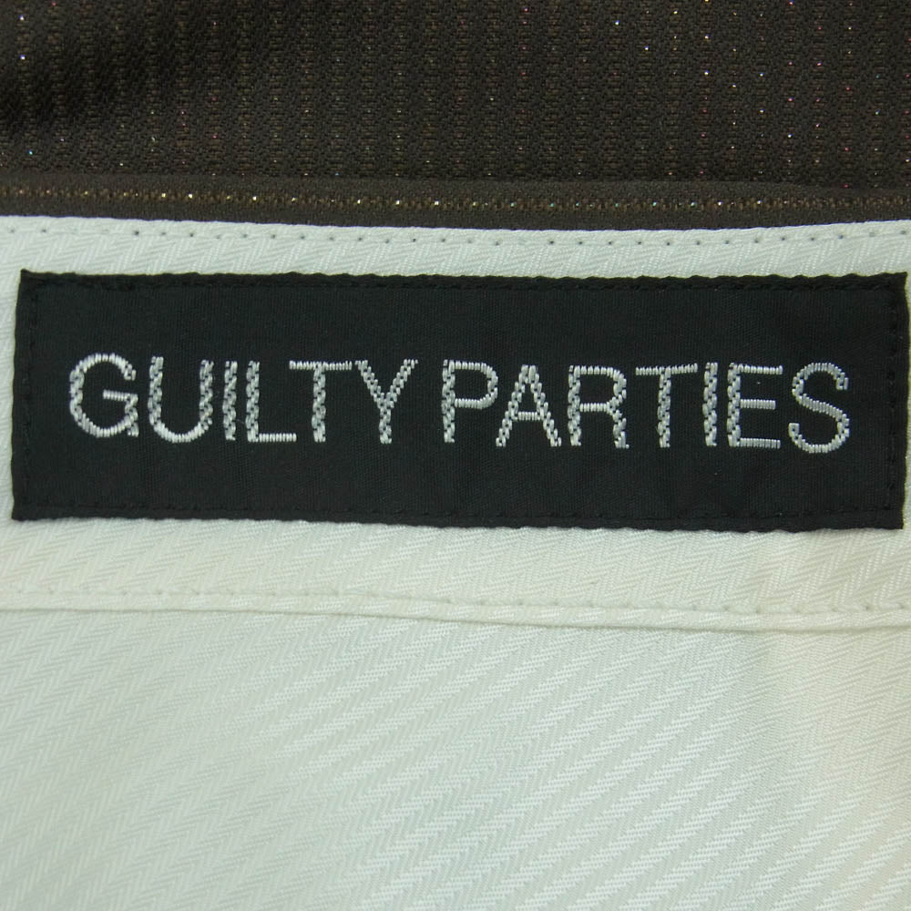 WACKO MARIA ワコマリア 22AW 22FW-WMP-TR26 GLITTER PLEATED TROUSERS TYPE-2 グリッター プリーテッド トラウザー スラックス パンツ ブラウン系 BROWN S【極上美品】【中古】