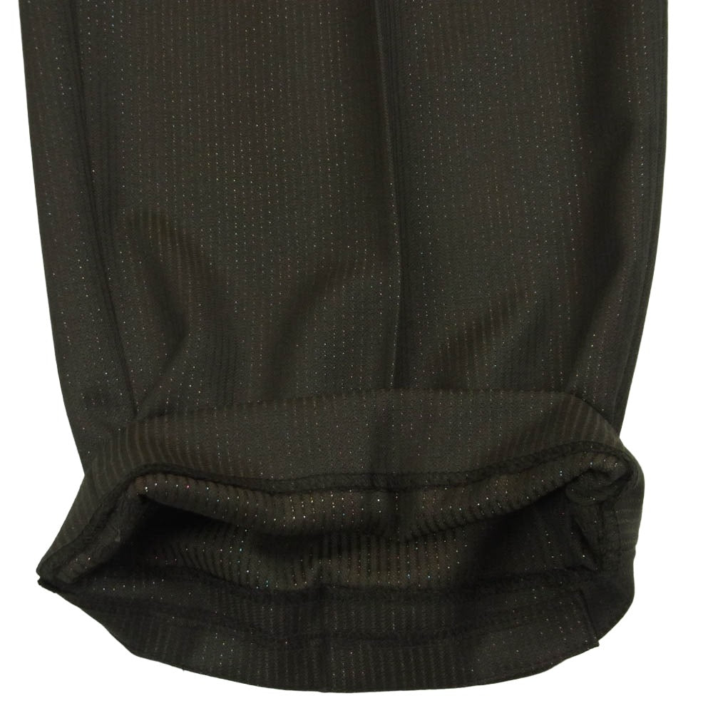 WACKO MARIA ワコマリア 22AW 22FW-WMP-TR26 GLITTER PLEATED TROUSERS TYPE-2 グリッター プリーテッド トラウザー スラックス パンツ ブラウン系 BROWN S【極上美品】【中古】