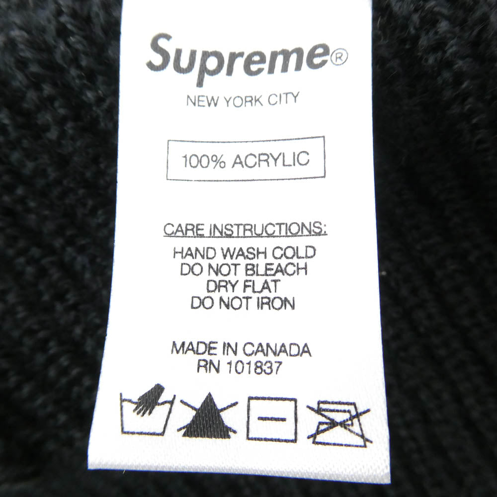 Supreme シュプリーム Basic Beanie ベーシック ビーニー ニット キャップ ブラック系【中古】