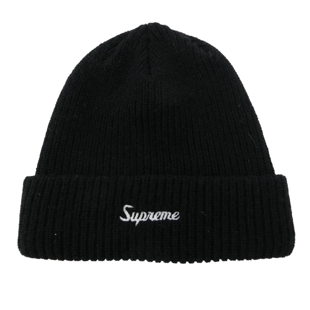 Supreme シュプリーム loose gauge beanie ルーズゲージ ビーニー ニット キャップ ワングラムタグ ブラック系【中古】