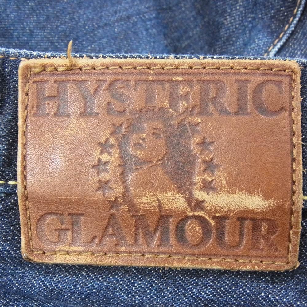 HYSTERIC GLAMOUR ヒステリックグラマー 0201AP10 スタッズ セルビッチ デニムパンツ インディゴブルー系 32【中古】