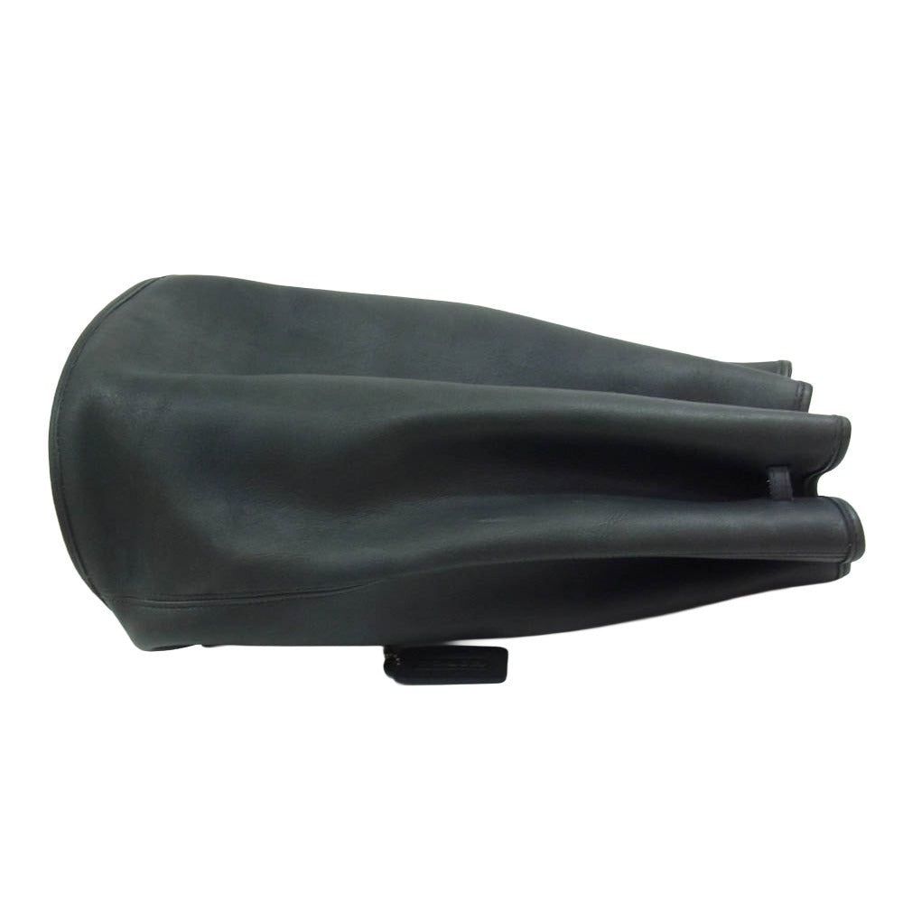 COACH コーチ usa製 オールド 9929 レザー ショルダー バッグ ブラック系【中古】