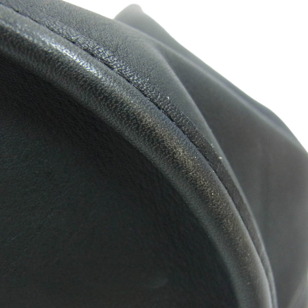 COACH コーチ usa製 オールド 9929 レザー ショルダー バッグ ブラック系【中古】