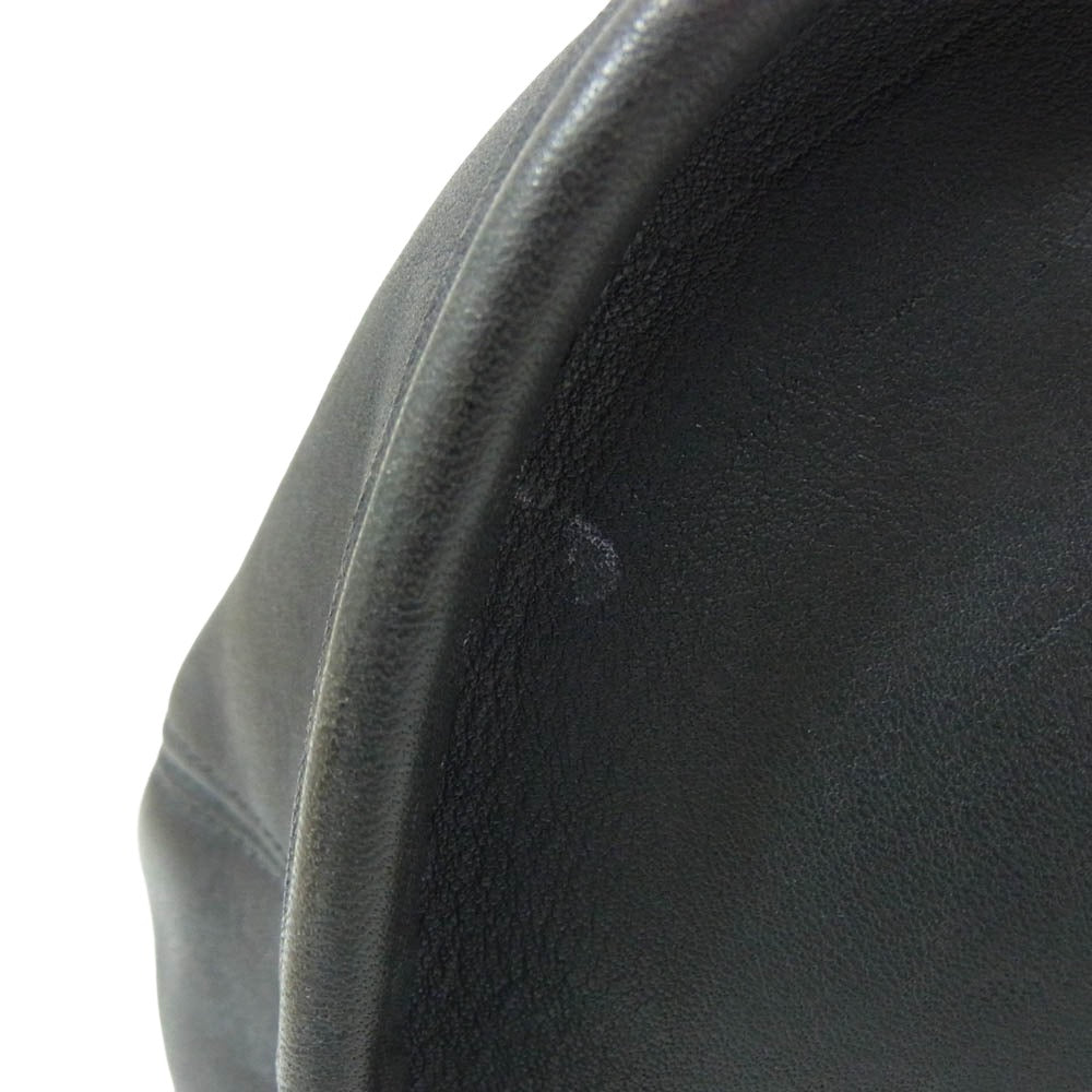 COACH コーチ usa製 オールド 9929 レザー ショルダー バッグ ブラック系【中古】