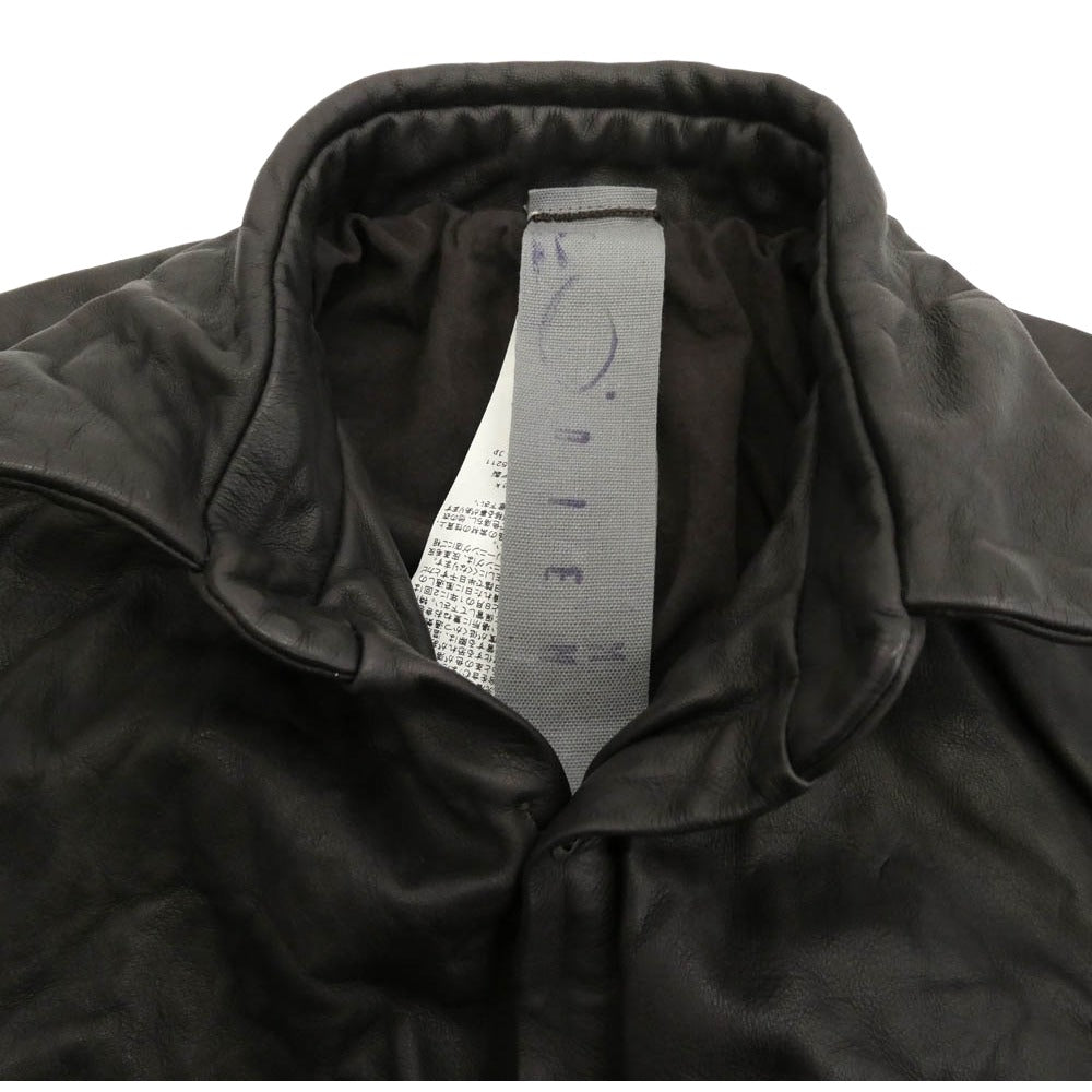 カルペ ディエム 06AW LUS61-WC-07 ウォッシャブル レザー 長袖 シャツ ダークブラウン系 2【中古】
