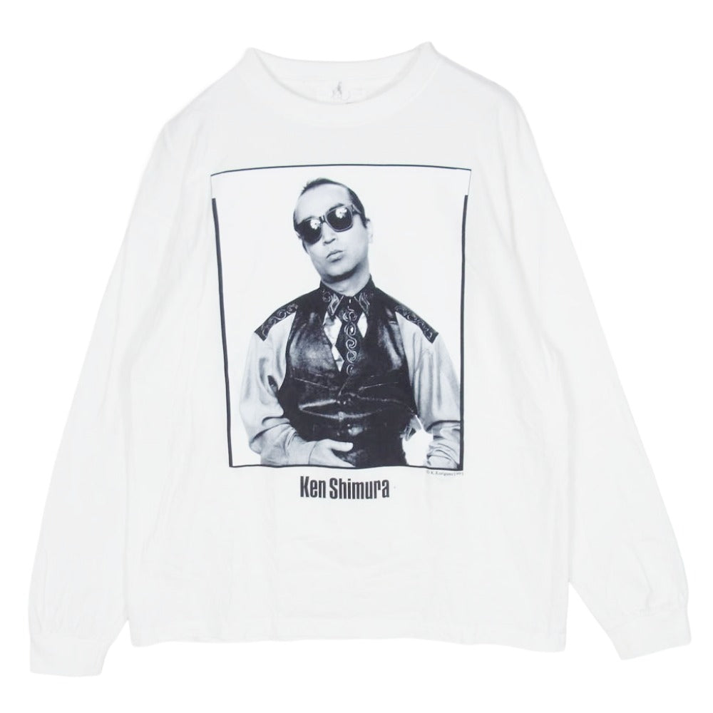 JOURNAL STANDARD ジャーナルスタンダード × Ken Shimura 志村けん 長袖 ロングスリーブ Tシャツ ホワイト系 M【中古】