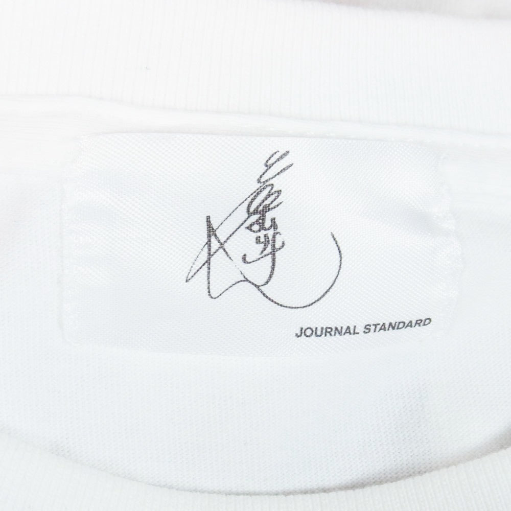 JOURNAL STANDARD ジャーナルスタンダード × Ken Shimura 志村けん 長袖 ロングスリーブ Tシャツ ホワイト系 M【中古】