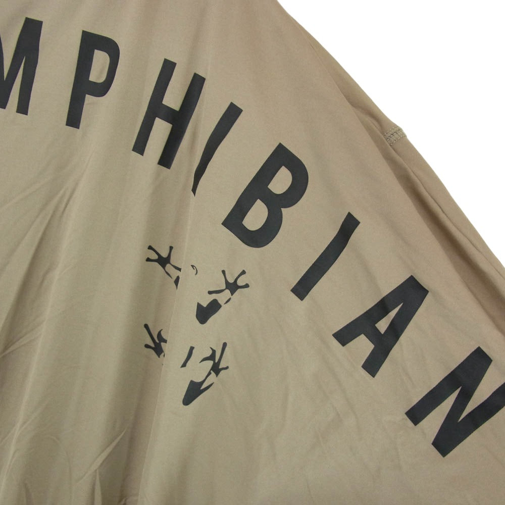OAKLEY オークリー EN AMPHIBIAN SS T BACK FROG 1.0 ナイロン ポリウレタン ロゴ クルーネック Tシャツ カーキ系 XL【中古】