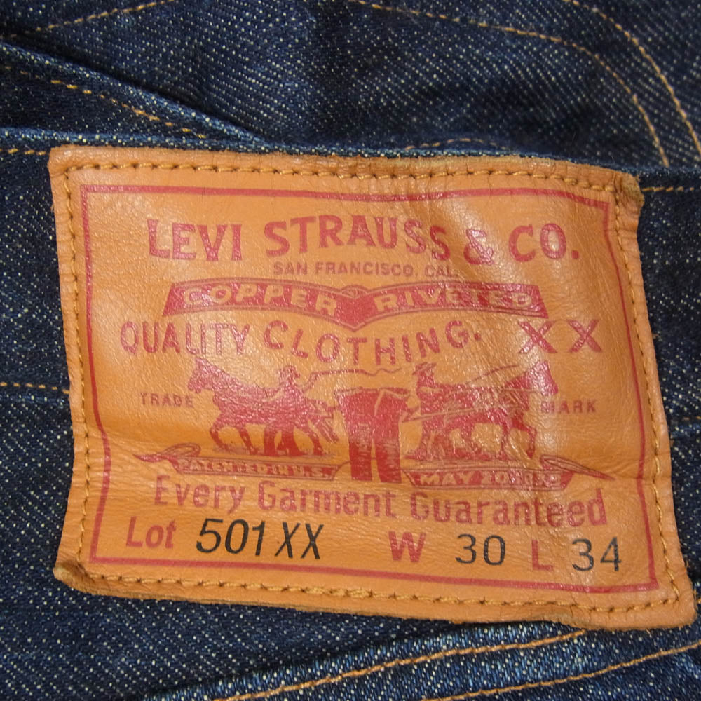 Levi's リーバイス 15501-0001 USA製 LVC 501XX 1915年モデル デニム パンツ インディゴブルー系 30【中古】