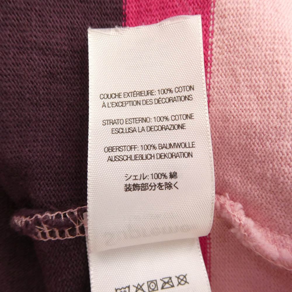 Supreme シュプリーム 24AW Hooded Rugby フード付き ラガー シャツ ピンク系 M【中古】