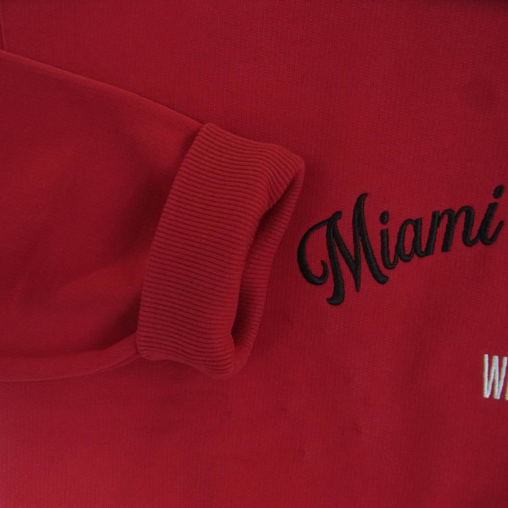 WIND AND SEA ウィンダンシー wds-c-nba5-24-q3-02 NBA WDS DOUBLE NECK SWEATSHIRT スウェット トレーナー レッド系 M【美品】【中古】