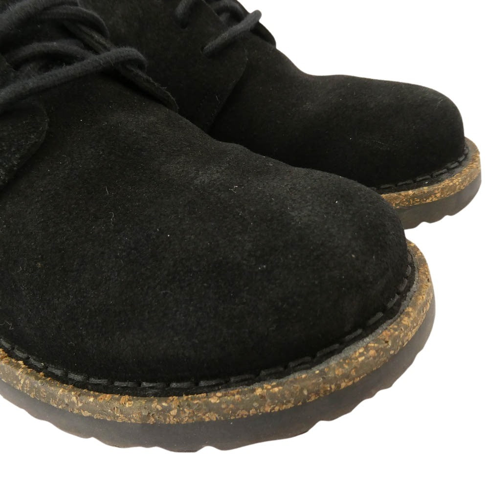 BIRKENSTOCK ビルケンシュトック 1029678 Uppsala Low アップサラ ロー スエード レースアップ シューズ ブラック系 38【中古】