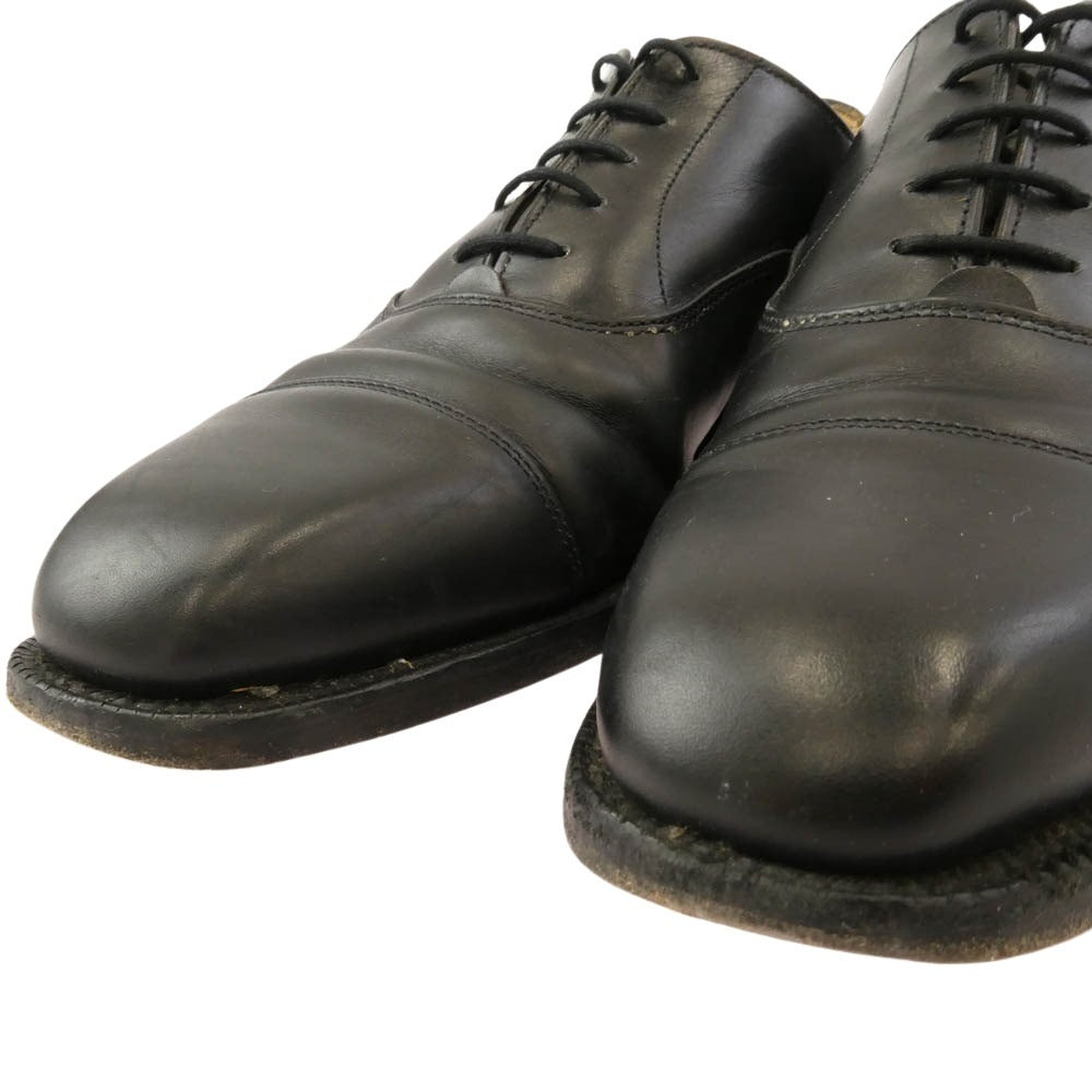 Tricker's トリッカーズ REGENT リージェント レザー 内羽根 ストレートチップ ビジネス ドレス シューズ ブラック系 6【中古】