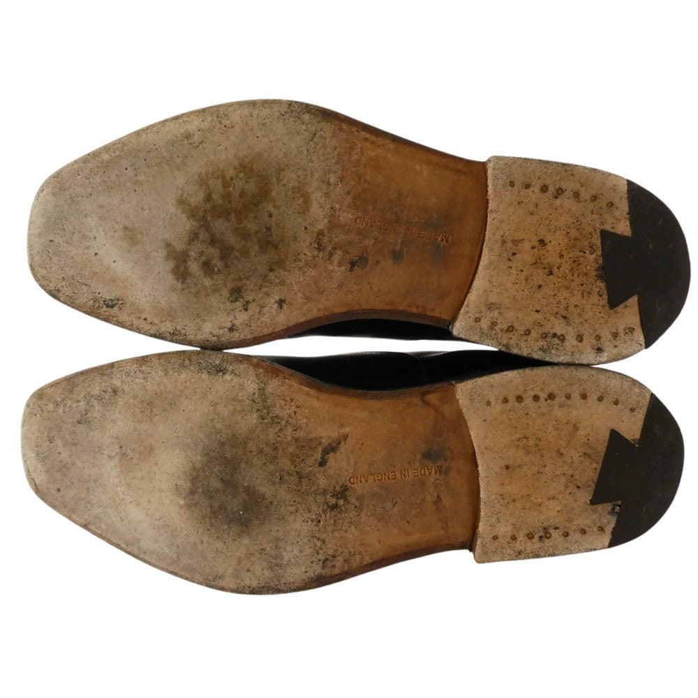 Tricker's トリッカーズ REGENT リージェント レザー 内羽根 ストレートチップ ビジネス ドレス シューズ ブラック系 6【中古】