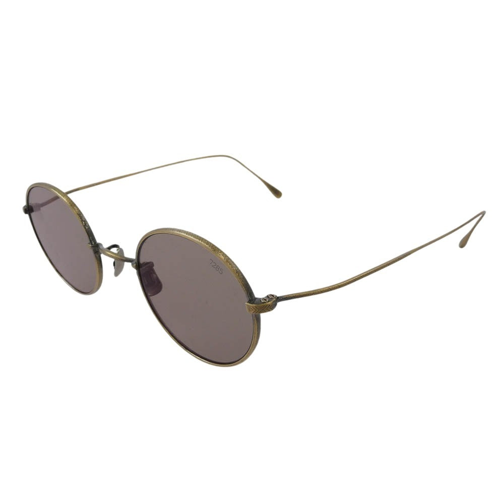 EYEVAN7285 アイヴァン7285 175 C.901 17th Antique Gold アンティーク ゴールド サングラス 眼鏡 アイウェア ゴールド系 フレーム：ゴールド系 43□28-147【中古】