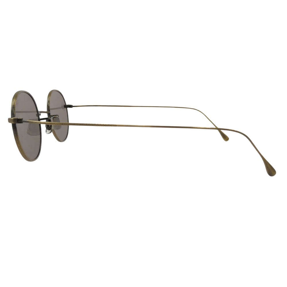 EYEVAN7285 アイヴァン7285 175 C.901 17th Antique Gold アンティーク ゴールド サングラス 眼鏡 アイウェア ゴールド系 フレーム：ゴールド系 43□28-147【中古】