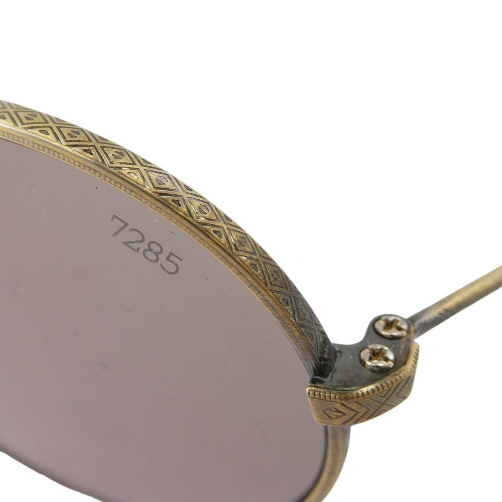 EYEVAN7285 アイヴァン7285 175 C.901 17th Antique Gold アンティーク ゴールド サングラス 眼鏡 アイウェア ゴールド系 フレーム：ゴールド系 43□28-147【中古】