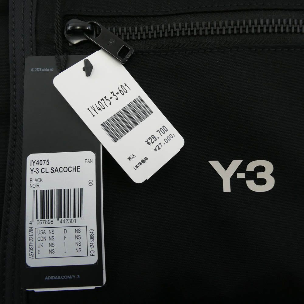 Y-3 Yohji Yamamoto ワイスリー ヨウジヤマモト IY4075 CL SACOCHE クラシック サコッシュ ショルダーバッグ ブラック系【新古品】【未使用】【中古】