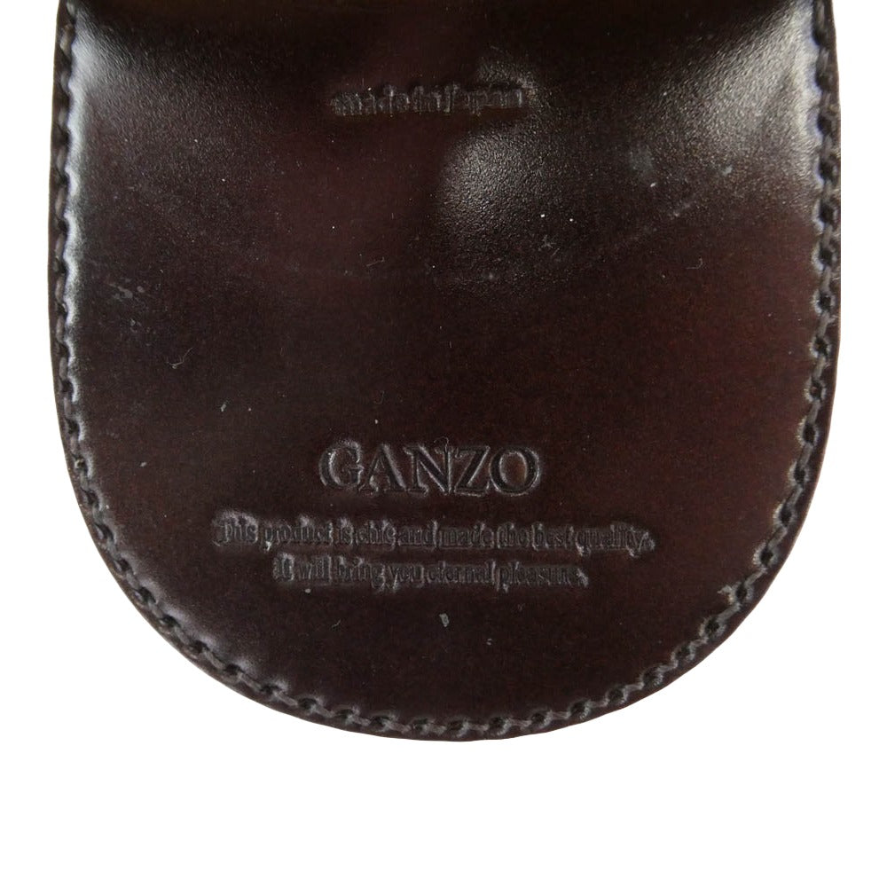 GANZO ガンゾ 57884 コードバン 馬蹄型 コインケース 小銭入れ ブラウン系【中古】