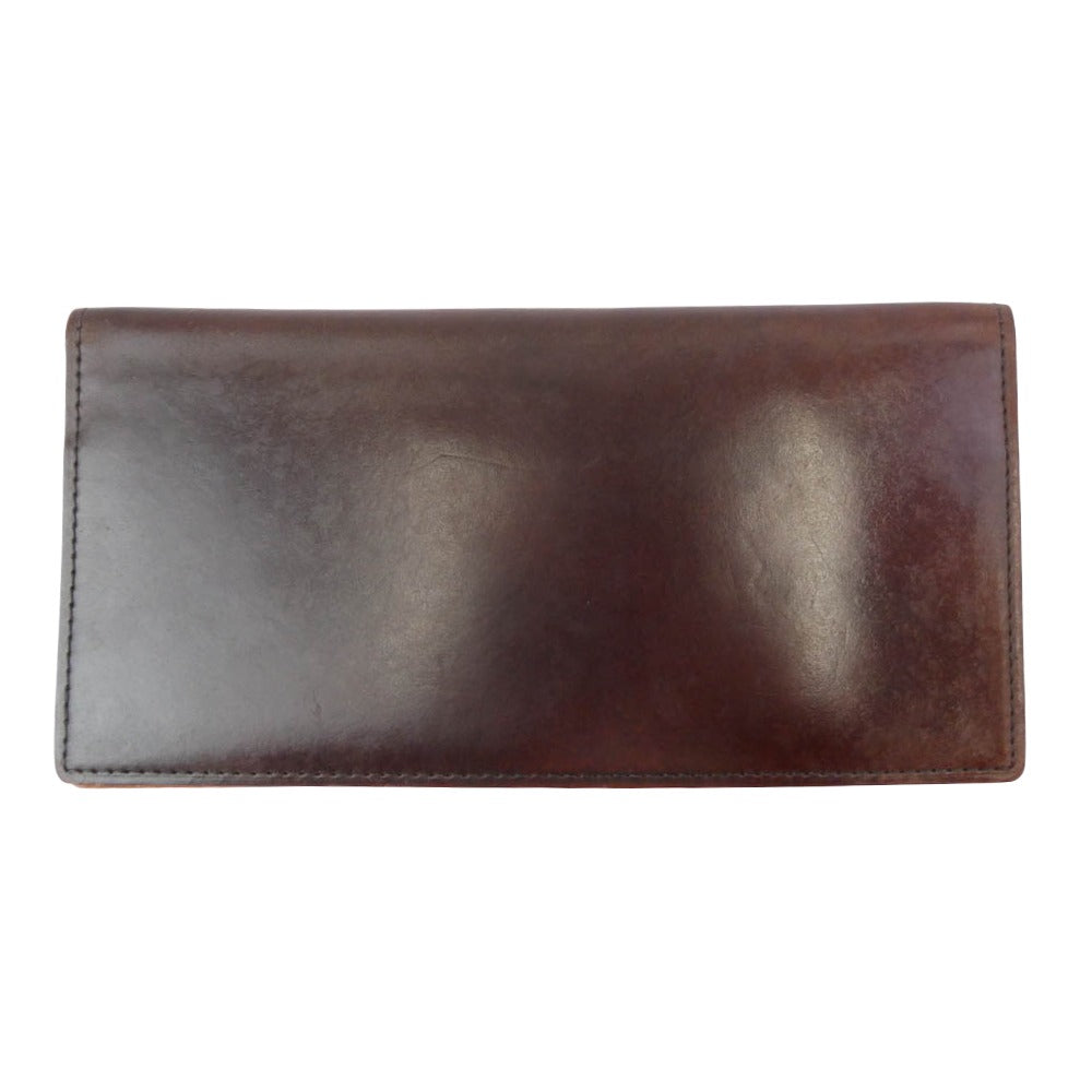 GANZO ガンゾ 57787-56 コードバン レザー 札入れ 長財布 ブラウン系【中古】