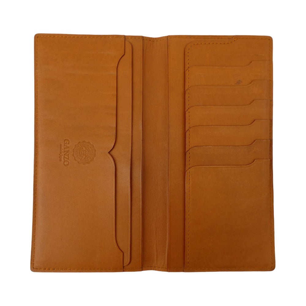 GANZO ガンゾ 57787-56 コードバン レザー 札入れ 長財布 ブラウン系【中古】