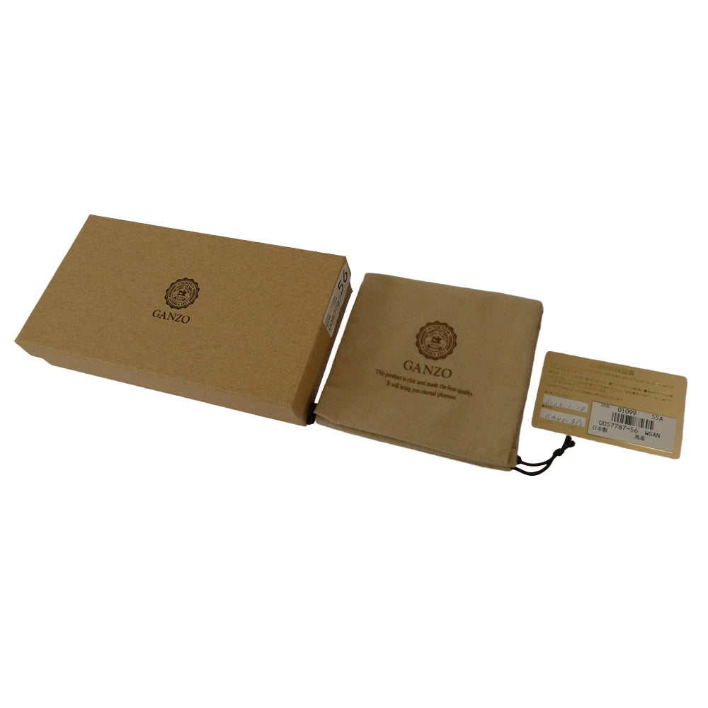 GANZO ガンゾ 57787-56 コードバン レザー 札入れ 長財布 ブラウン系【中古】