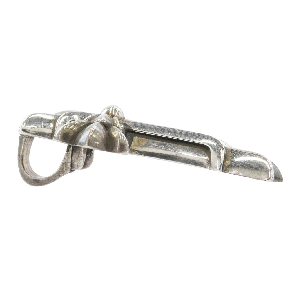 CHROME HEARTS クロムハーツ（原本無） DBL CH CRS SML スモール ダブルCHクロス ペンダントトップ シルバー系【中古】