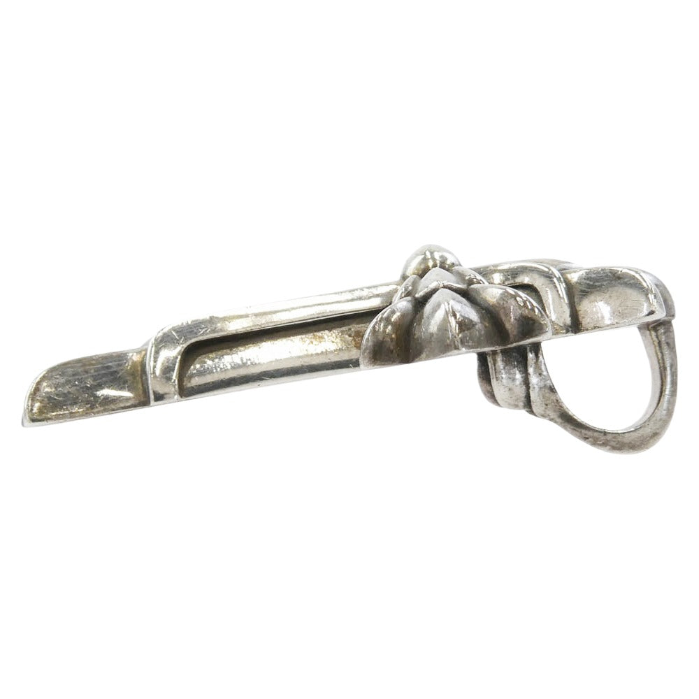CHROME HEARTS クロムハーツ（原本無） DBL CH CRS SML スモール ダブルCHクロス ペンダントトップ シルバー系【中古】