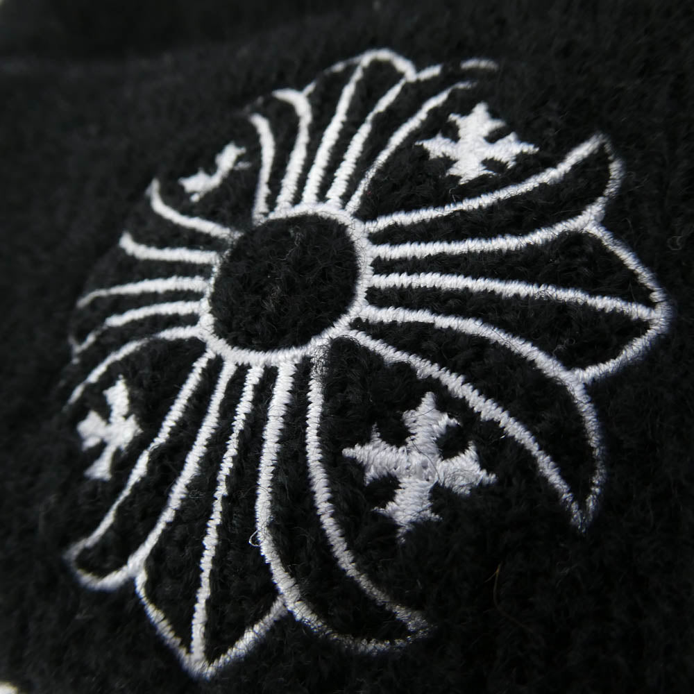 CHROME HEARTS クロムハーツ（原本無） WOOL WATCH CAP CHプラス刺繍 ウール ビーニー ニットキャップ ブラック系【中古】