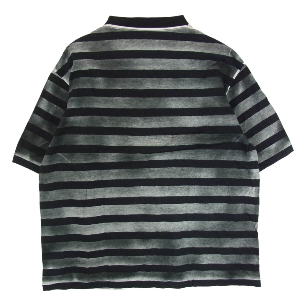 MINEDENIM マインデニム 25SS 2503-4001-98-L2 Seepage Border Crewneck 半袖 Tシャツ ブラック系 L【中古】