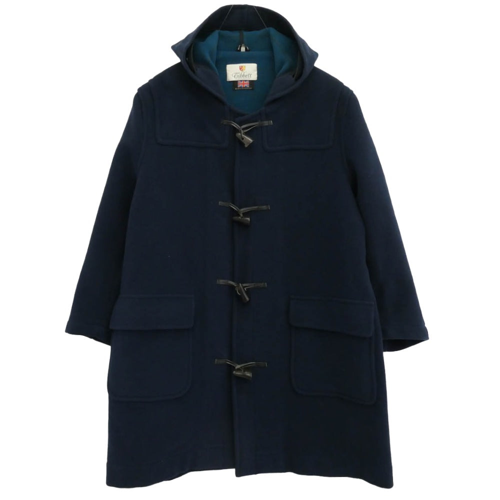 チベット 英国製 ダッフル コート ネイビー系 M【中古】