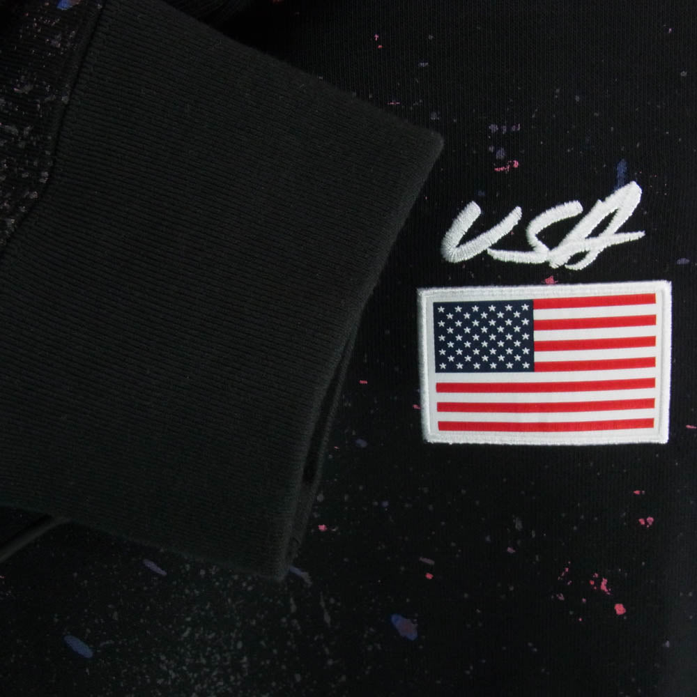 NIKE ナイキ USA M NK SOLO FLC PO HD OLYB BLACK WHITE フーディー パーカー ブラック系 XL【中古】