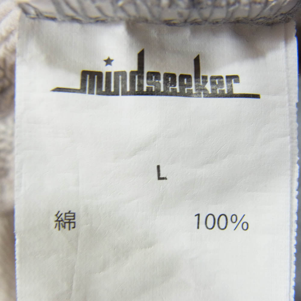 MINDSEEKER マインドシーカー ロゴプリント スウェット パンツ グレー系 L【中古】