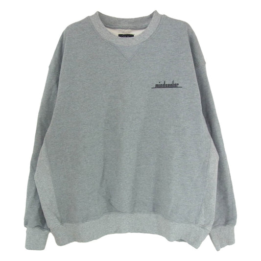 MINDSEEKER マインドシーカー ロゴプリント スウェット クルーネック 丸首 トレーナー グレー系 M【中古】