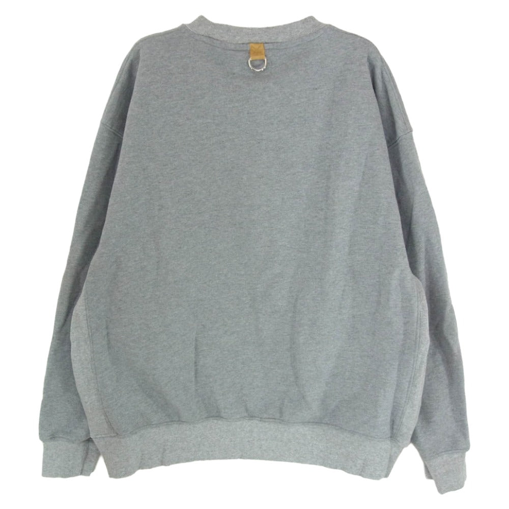 MINDSEEKER マインドシーカー ロゴプリント スウェット クルーネック 丸首 トレーナー グレー系 M【中古】