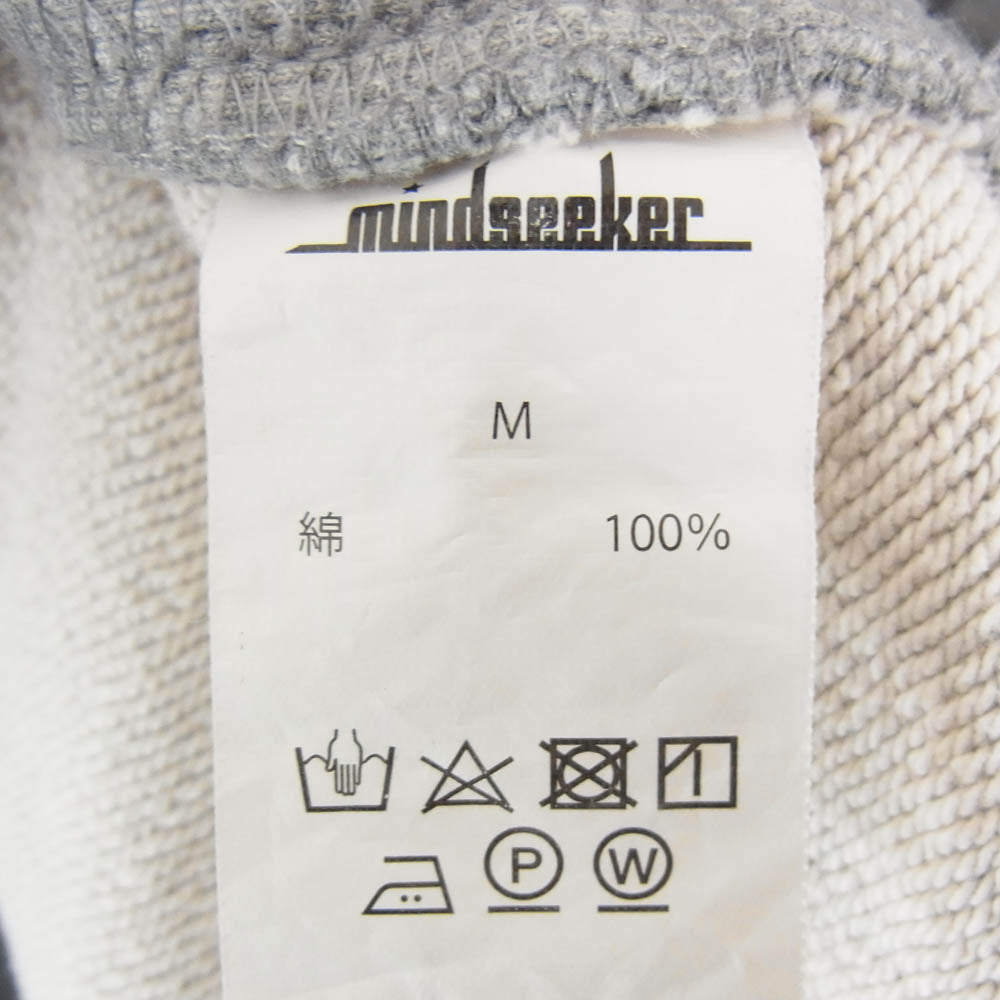 MINDSEEKER マインドシーカー ロゴプリント スウェット クルーネック 丸首 トレーナー グレー系 M【中古】