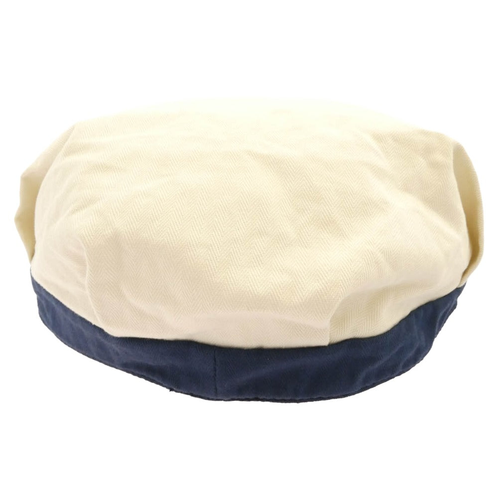 The REAL McCOY'S ザリアルマッコイズ 8HU WORK CAP ワーク キャップ 帽子 ホワイト系 ネイビー系 7 3/4【中古】