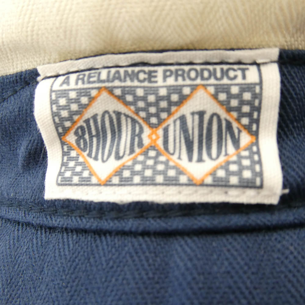 The REAL McCOY'S ザリアルマッコイズ 8HU WORK CAP ワーク キャップ 帽子 ホワイト系 ネイビー系 7 3/4【中古】