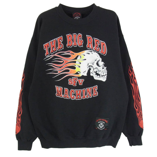 GABOR ガボール Gaboratory international ガボラトリー インターナショナル BIG RED MACHINE BIKERS クルーネック スウェット ブラック系 M【中古】
