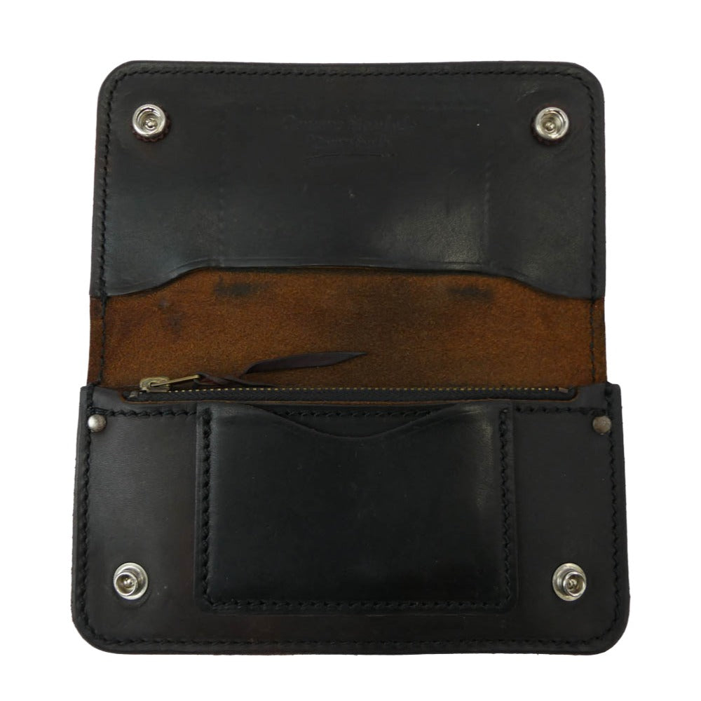 LARRY SMITH ラリースミス TRUCKERS WALLET トラッカーズ レザーウォレット 長財布 ダークブラウン系【中古】