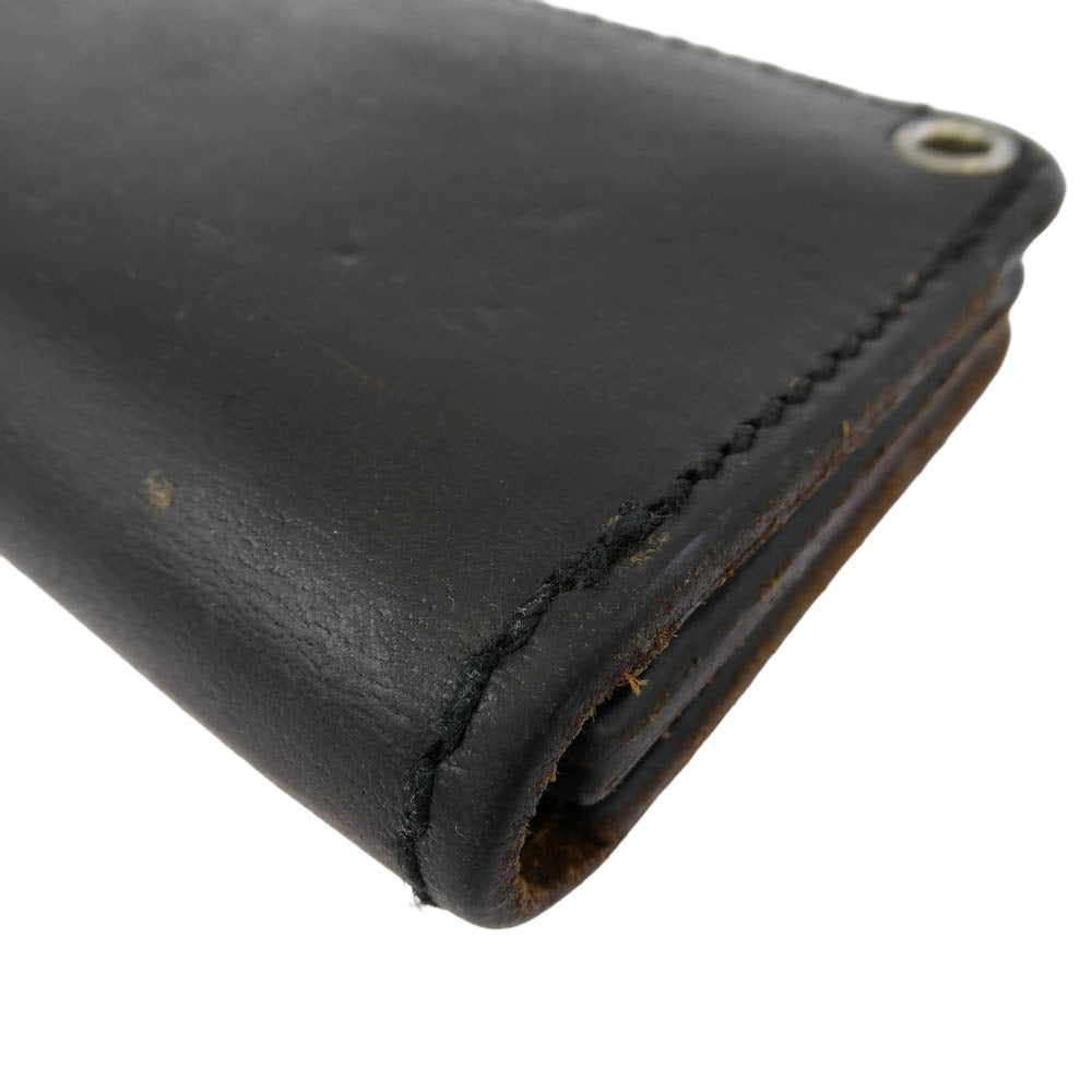 LARRY SMITH ラリースミス TRUCKERS WALLET トラッカーズ レザーウォレット 長財布 ダークブラウン系【中古】