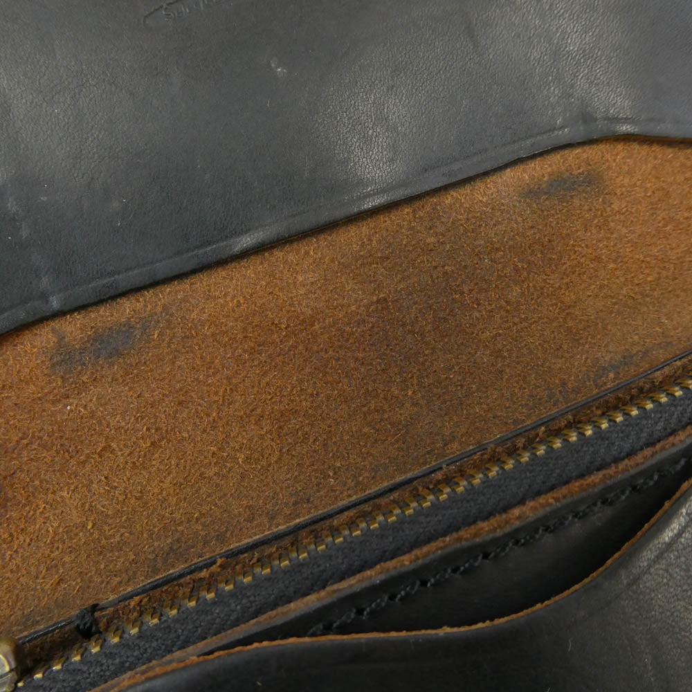 LARRY SMITH ラリースミス TRUCKERS WALLET トラッカーズ レザーウォレット 長財布 ダークブラウン系【中古】