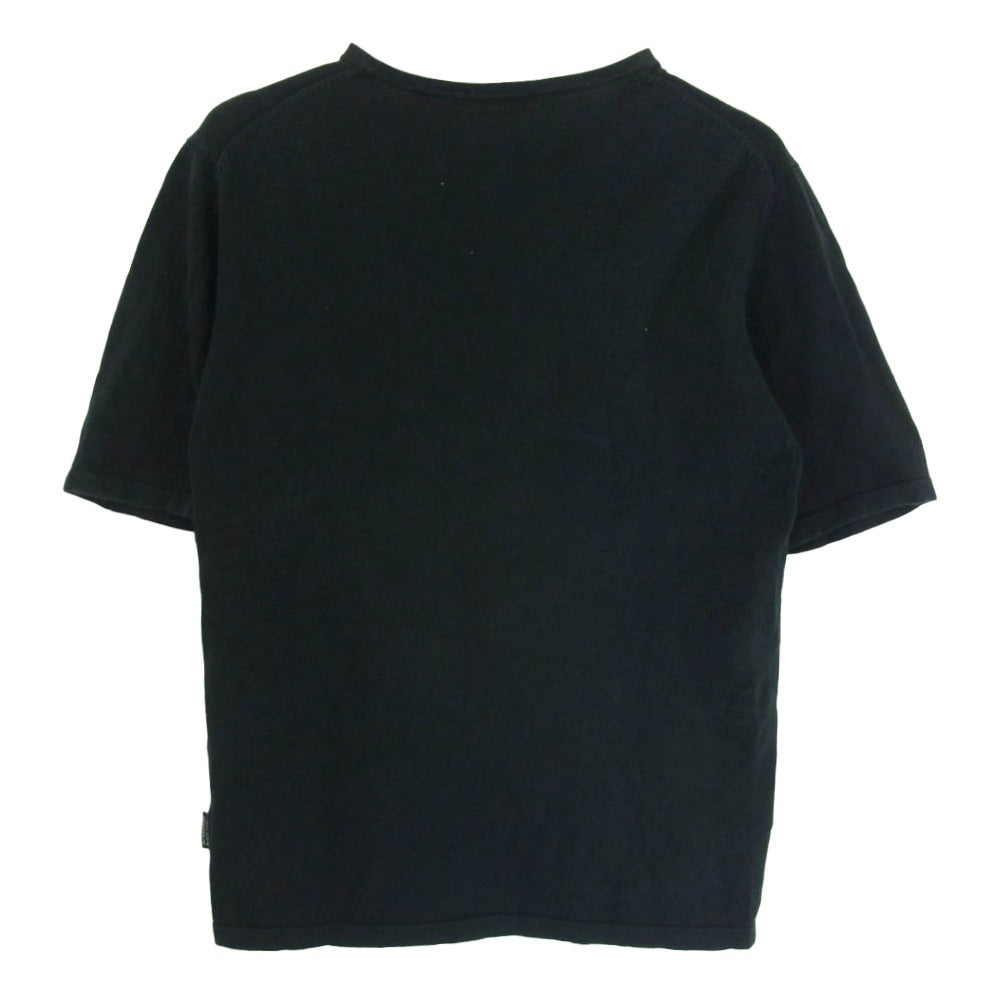 BURBERRY BLACK LABEL バーバリーブラックレーベル BMT67-903-09 ノバチェック 半袖 ニット Tシャツ ブラック系 2【中古】