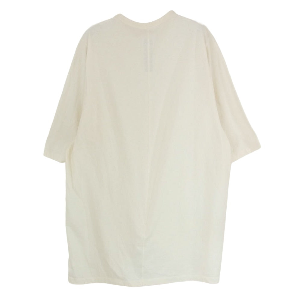 Rick Owens リックオウエンス 25SS RU01E5274-JNC Jumbo SS T-Shirt ハリウッド ジャンボ 半袖 オーバーサイズ Tシャツ オフホワイト系 S【中古】