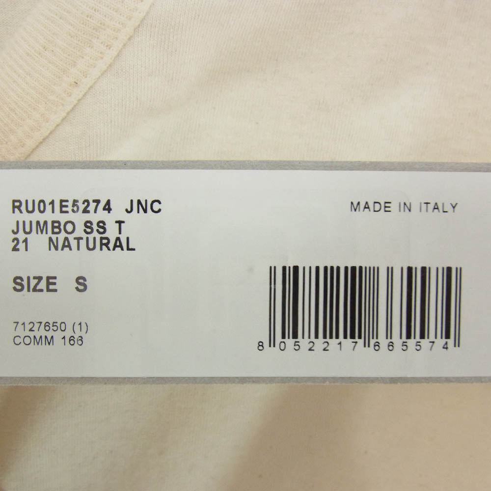 Rick Owens リックオウエンス 25SS RU01E5274-JNC Jumbo SS T-Shirt ハリウッド ジャンボ 半袖 オーバーサイズ Tシャツ オフホワイト系 S【中古】
