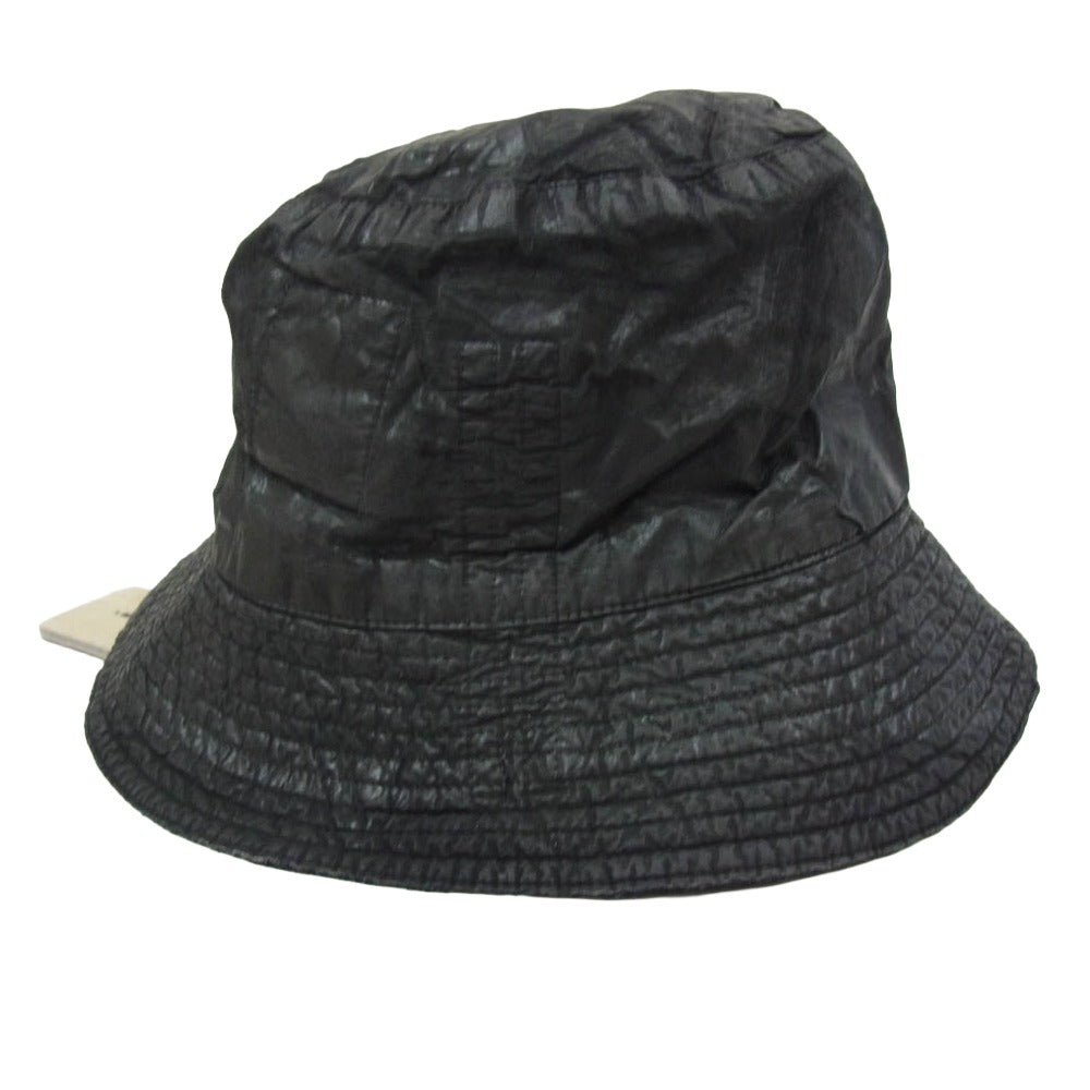 Rick Owens リックオウエンス 25SS DA01E3479-PF DRKSHDW ダークシャドウ GILLIGAN コーティング バケットハット 帽子 ブラック系 L【中古】