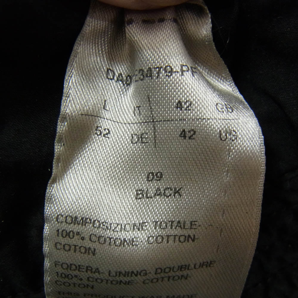 Rick Owens リックオウエンス 25SS DA01E3479-PF DRKSHDW ダークシャドウ GILLIGAN コーティング バケットハット 帽子 ブラック系 L【中古】
