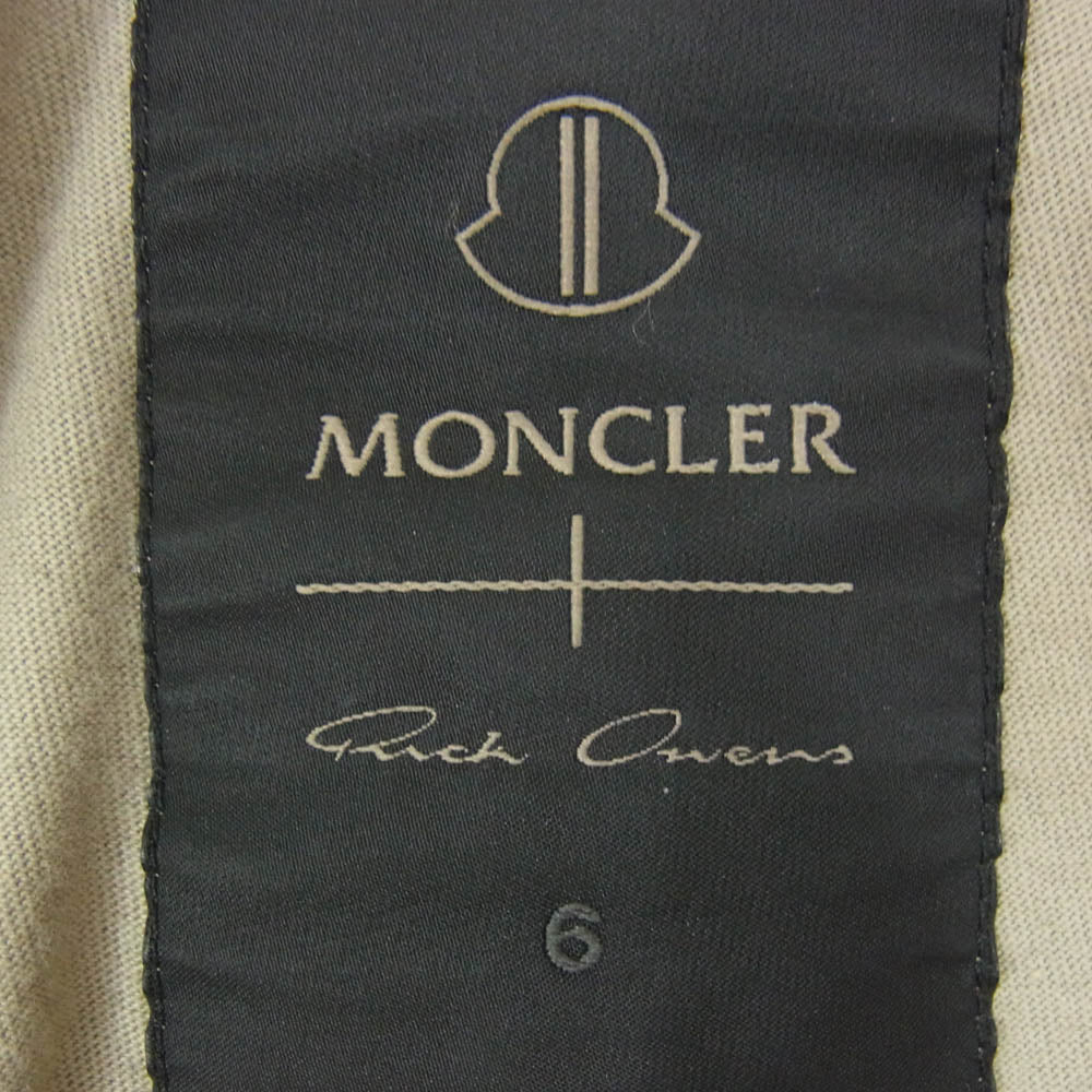 Rick Owens リックオウエンス I209N8C00001 SS LEVEL T-SHIRT モンクレール プリント 半袖 レベル Tシャツ カーキ系 M【中古】