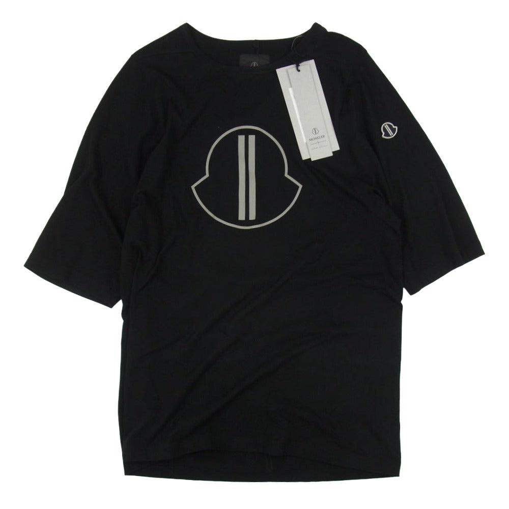 Rick Owens リックオウエンス I209N8C00001 SS LEVEL T-SHIRT モンクレール プリント 半袖 レベル Tシャツ ブラック系 S【中古】